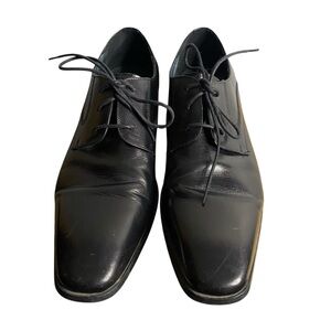 Browns Men's Classic Black Lace Up Derby Dress Shoes